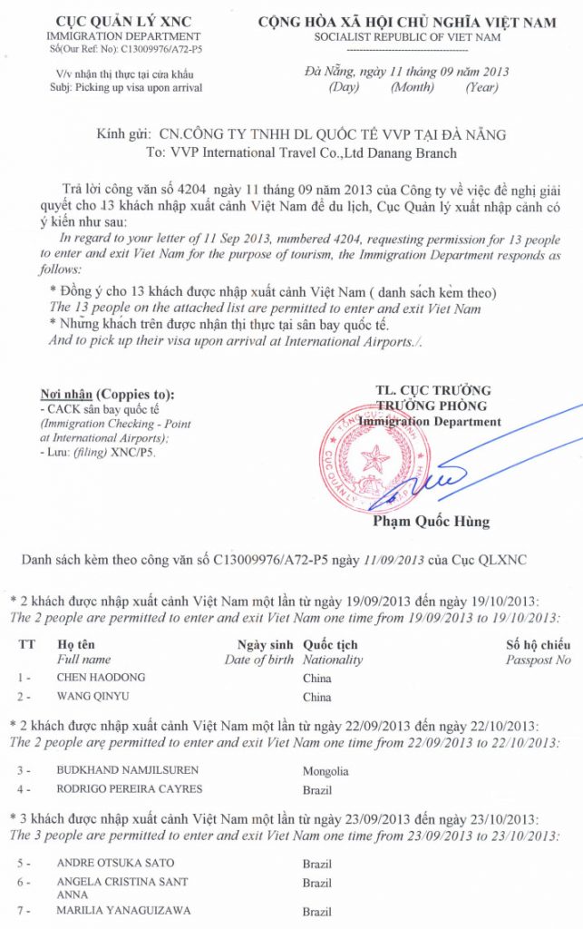 como tirar o visto do vietnam carta recomedanção passo a passo 2