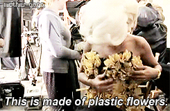 plastic flowers gaga