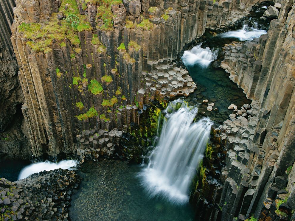 fotos para amar a Islândia Litlanesfoss cachoeira basalto