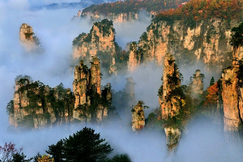 tianzi mountains china 2 20 lugares surreais que você não vai acreditar que existem