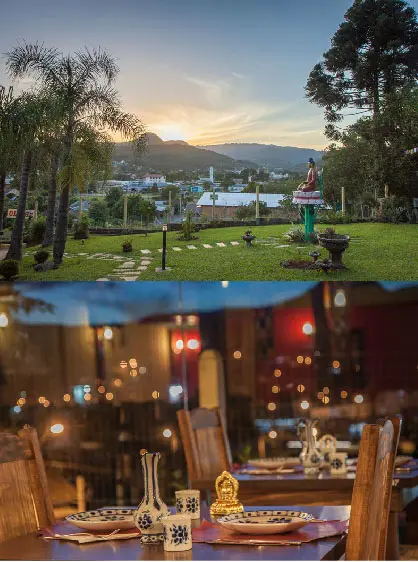 Restaurante tibetano em Três Coroas ambiente 2