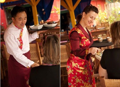 Tashiling restaurante tibetano em Três Coroas roupas