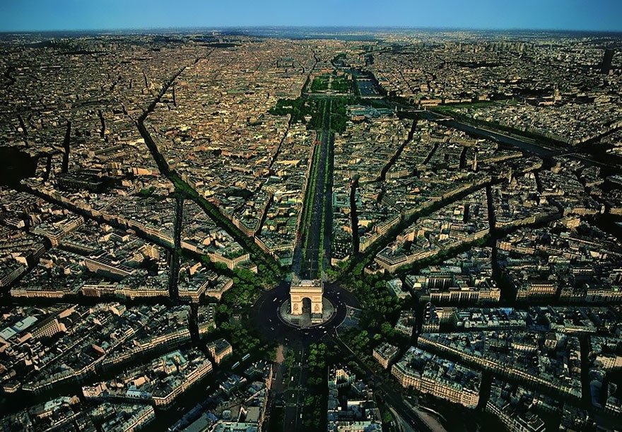 lugares incríveis paris-fotografia-aerea