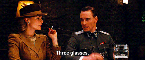 3 glasses inglorious