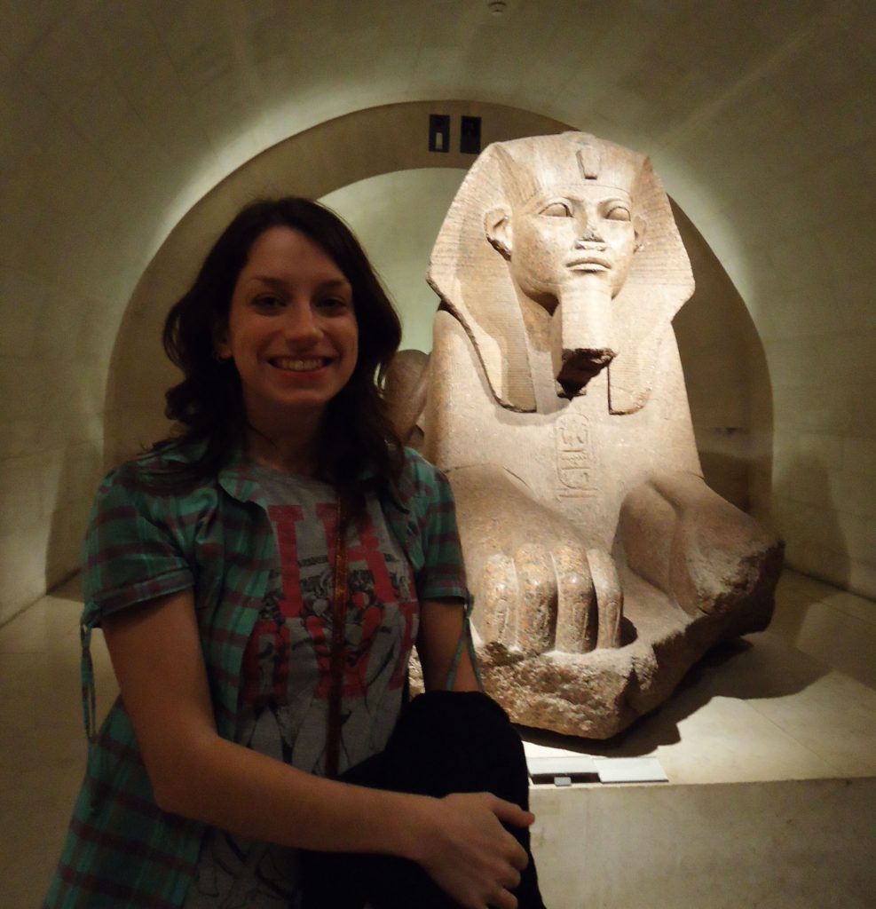 esfinge Antigo Egito no Museu do Louvre