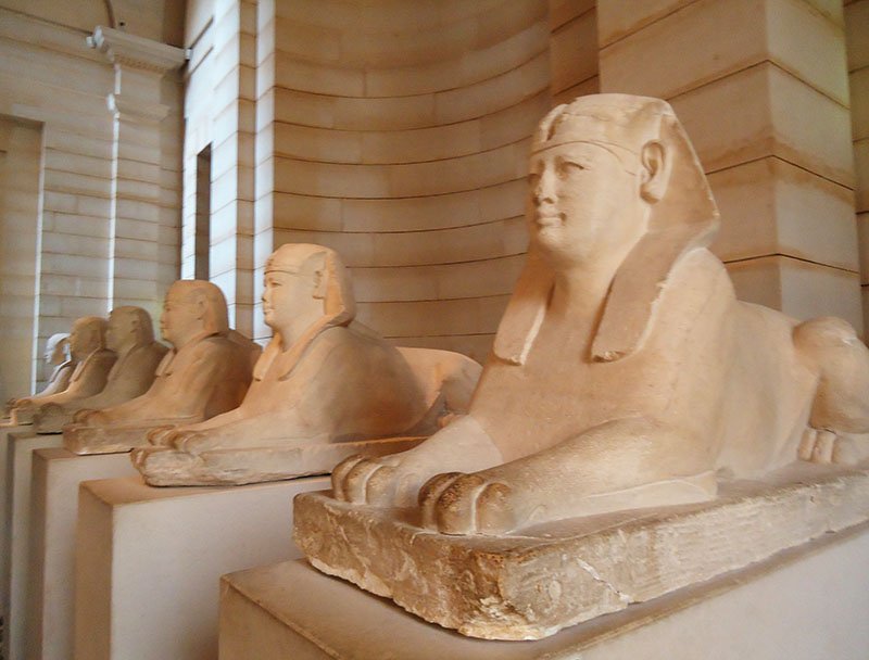 esfinges Antigo Egito no Museu do Louvre