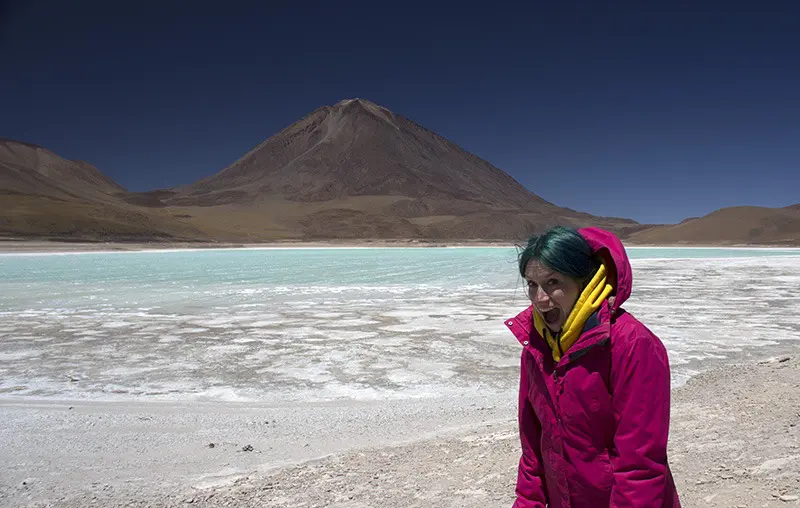 laguna verde salar de uyuni vulcao