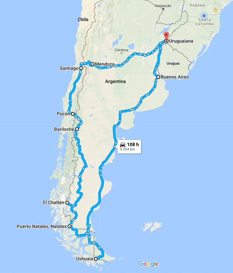 Melhores roteiros de moto na América do Sul - Ushuaia