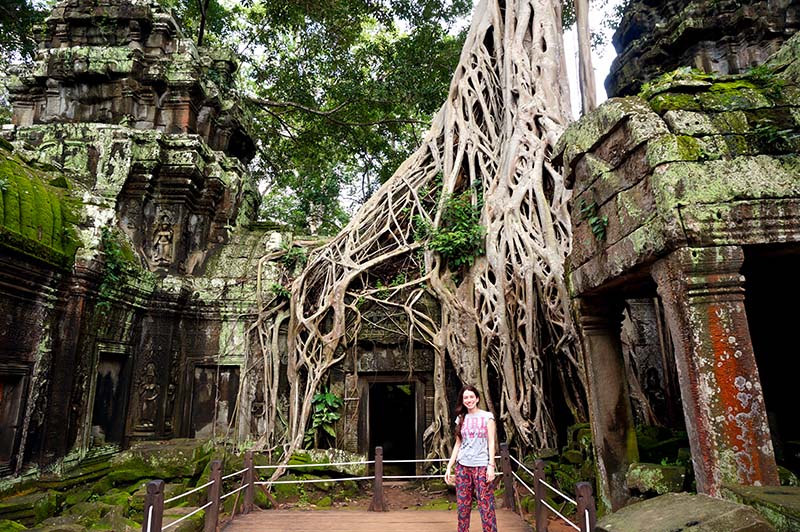 roteiro em angkor templo lara croft ta prohm