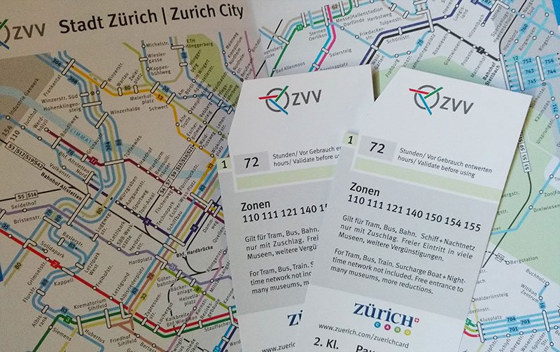 Como funciona o Zürich Card ticket zurique