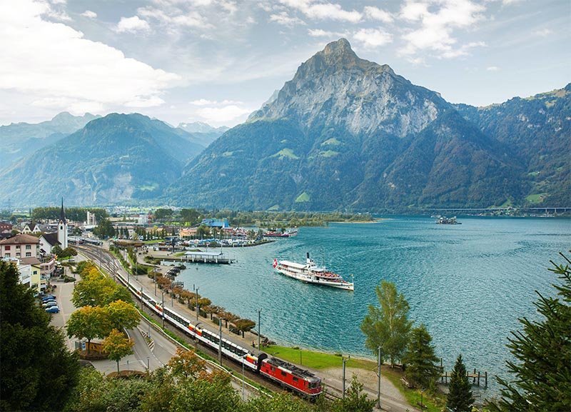 trem panoramico Gotthard Panorama Express