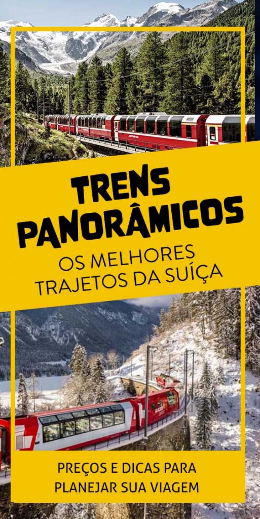 Pin Trens Panorâmicos na Suíça