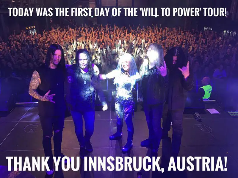 abertura tour will to power arch enemy innsbruck