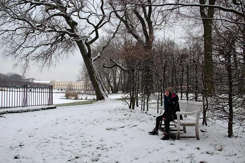 parque neve alemanha lago congelado berlim na neve