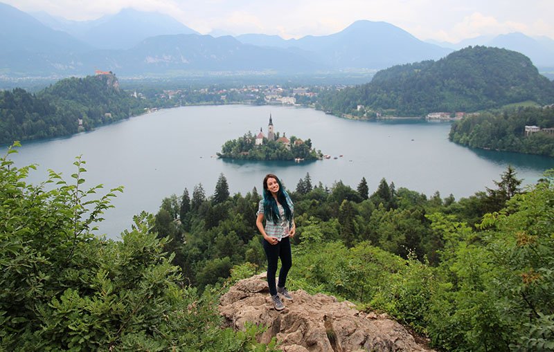 trilha melhor vista do lago bled eslovenia