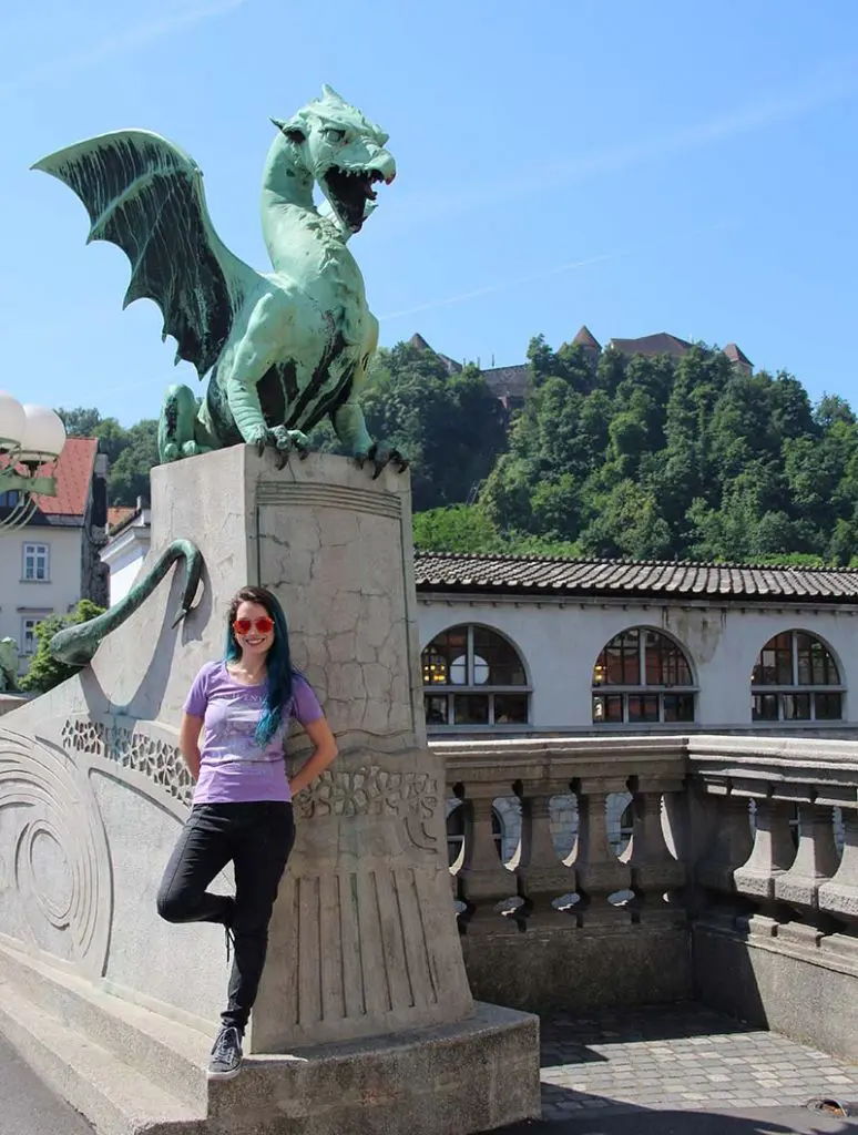 ponte dos dragoes liubliana castelo no morro