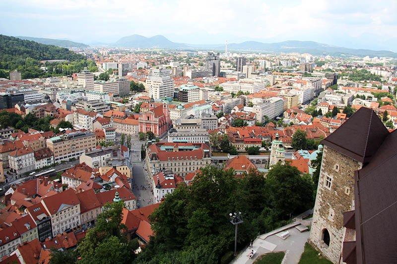 vista do castelo liubliana eslovenia