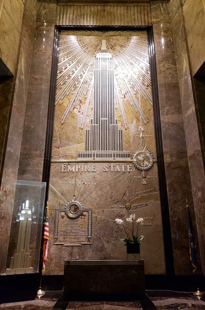 interior empire state building marmore