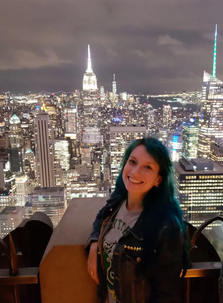 nova york vista top of the rock a noite