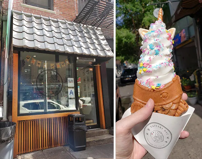 sorvete unicornio peixe nova york taiyaki