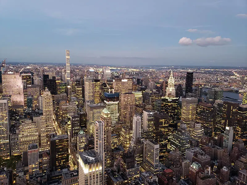 vistas de nova york luzes predios