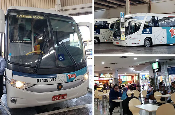 ônibus para Arraial do Cabo da Rodoviária Novo Rio