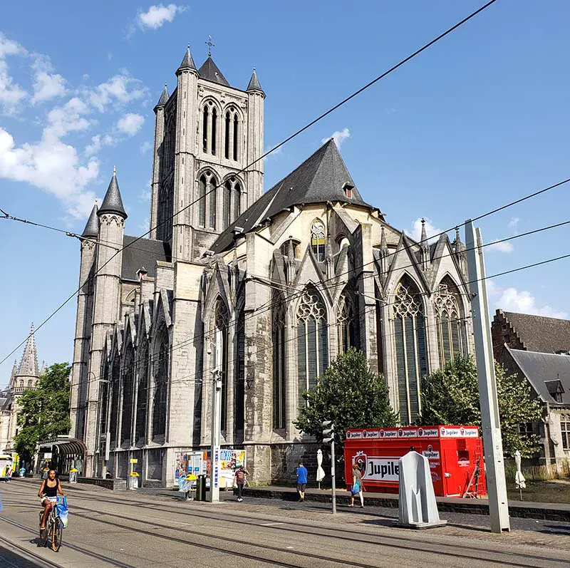 Igreja São Nicolau em ghent detalhe dos fundos
