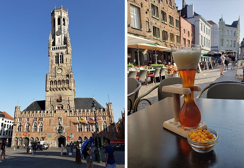 Campanário de Bruges e Cerveja Kwak