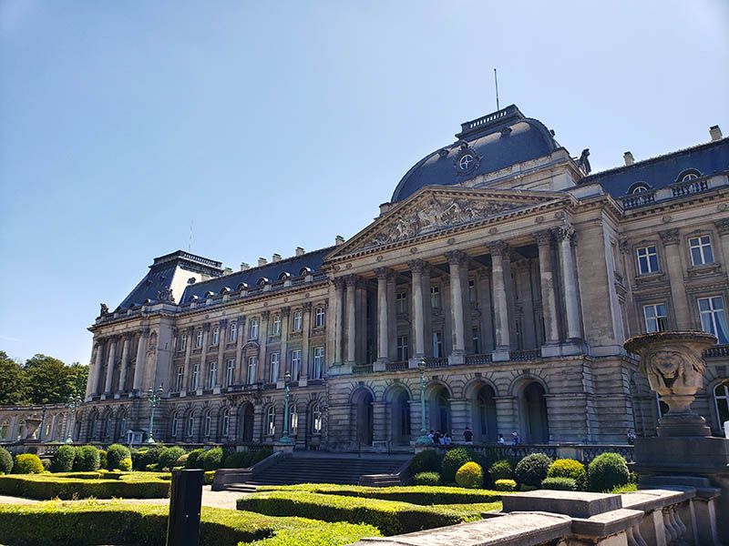 Fachada do Palácio Real em Bruxelas