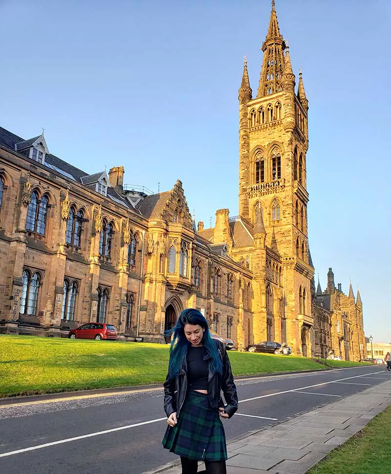 torre da universidade de glasgow