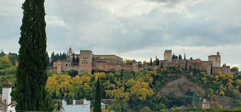 Vista de Alhambra do bairro Albaícin