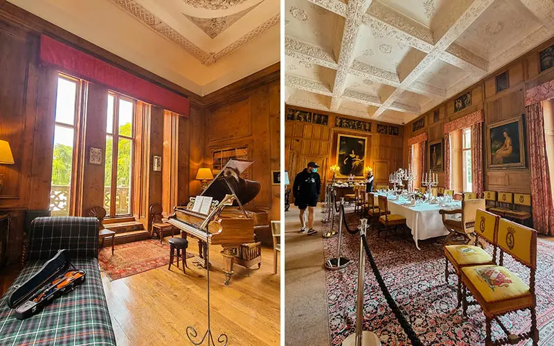 interior do castelo dunrobin