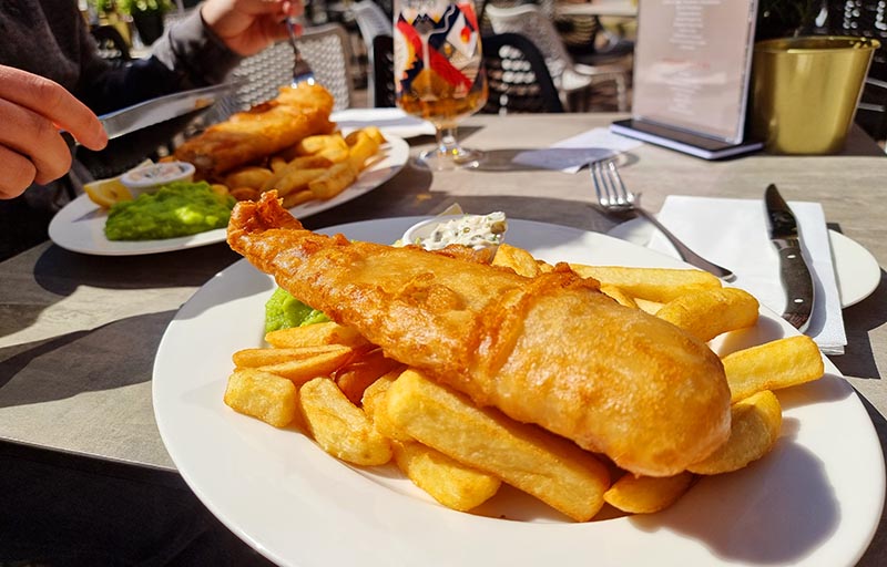 onde comer em manchester fish and chips