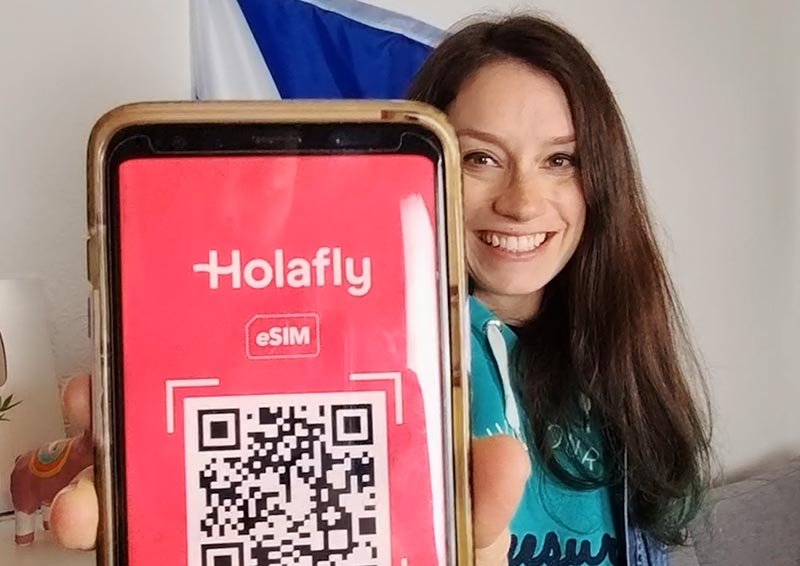 eSIM Chip virtual de internet para viagem internacional Holafly