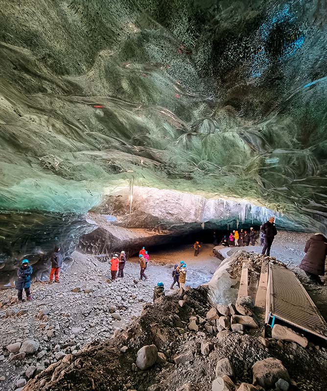caverna de gelo geleira vatnajokull