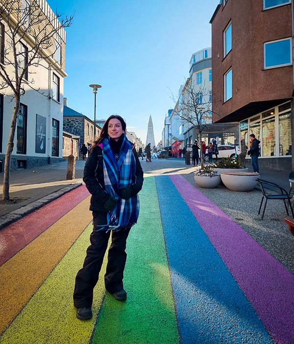 Rainbow street em Reykjavik 