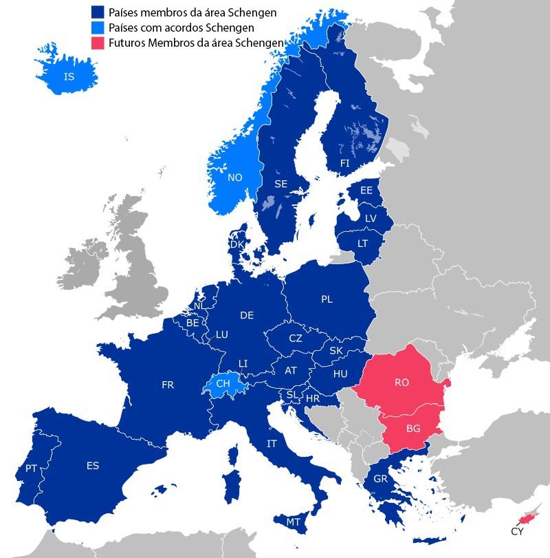paises area schengen europa etias