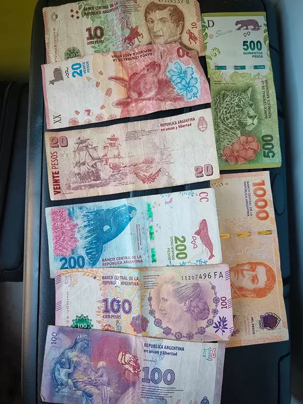 moeda na argentina notas pesos argentinos