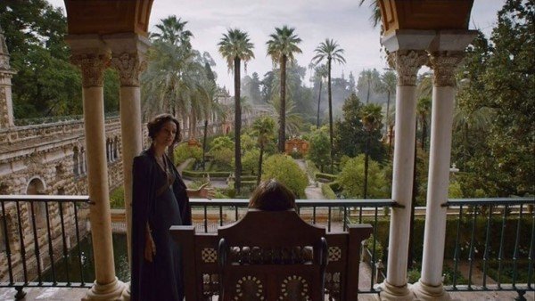 O Real Alcázar de Sevilha, foi cenário da série Game of Thrones.