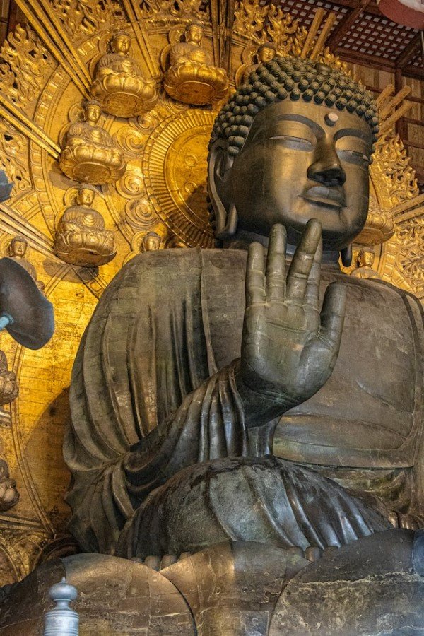O que fazer em Nara: Buda enorme dentro do Templo Todai-ji