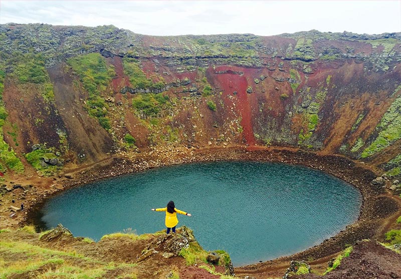 cratera kerid circulo dourado islandia