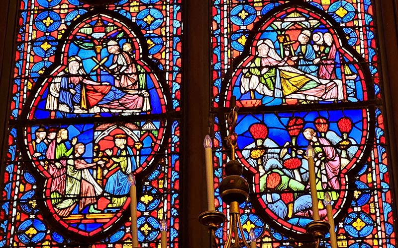 detalhe vitral sainte chapelle