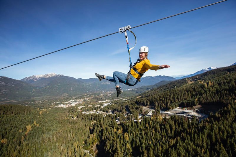 o que fazer em whistler tirolesa mais longa canada