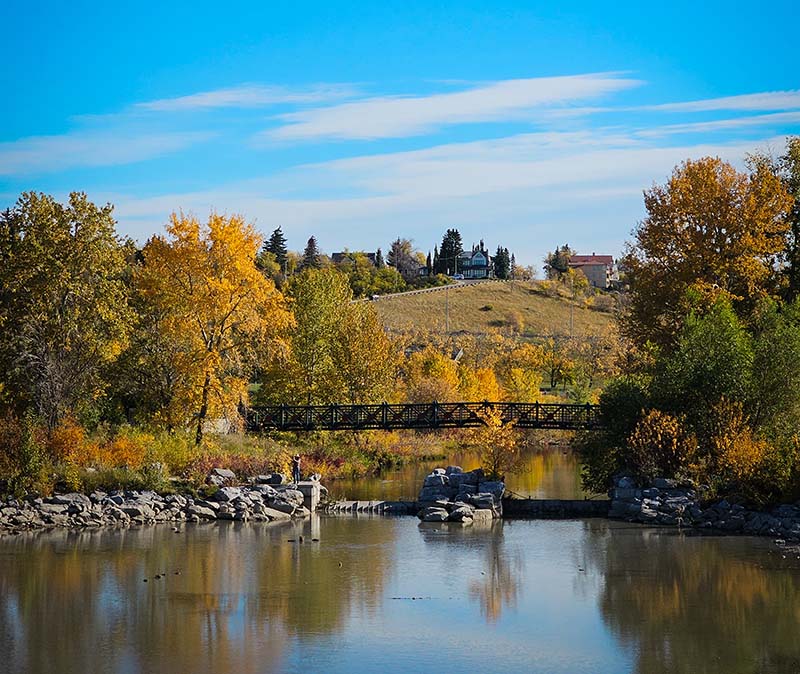 parque outono canada calgary turismo