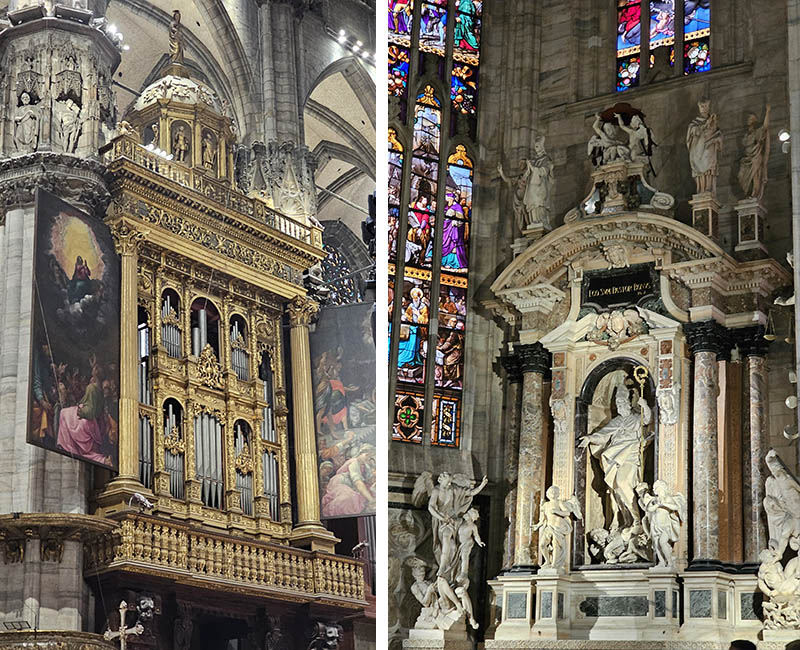 estatuas interior catedral de milao