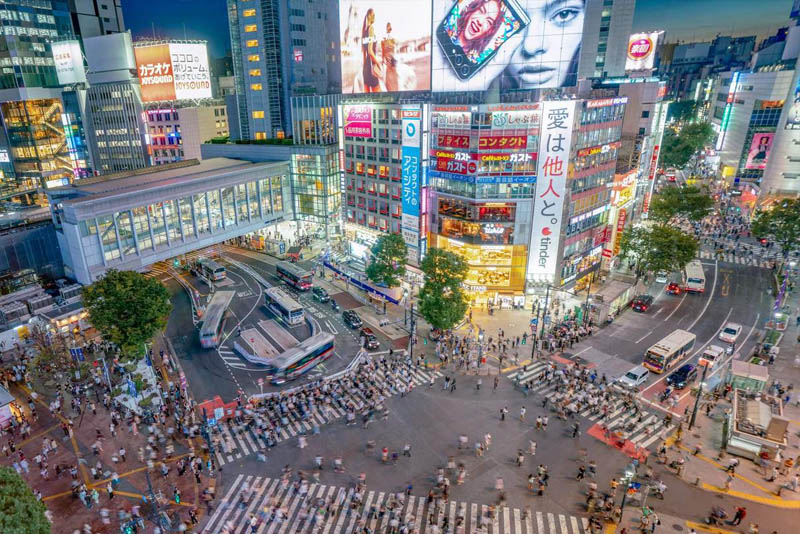 itinerario toquio shibuya crossing sky