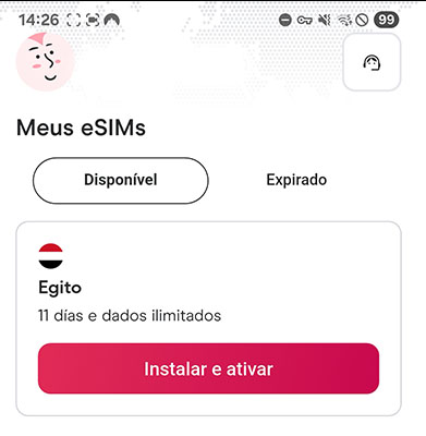 pacote de internet esim da holafly