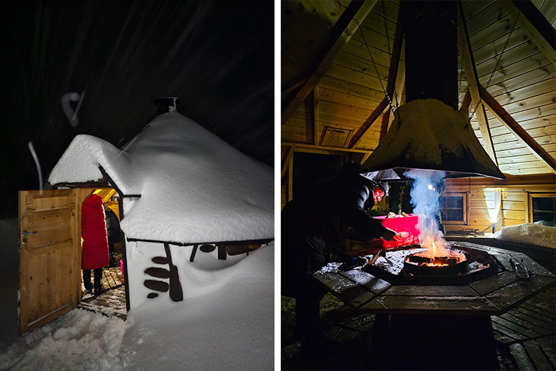 cabanas ilha de senja fogueira