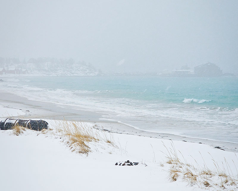 roteiro na ilha de senja noruega praia congelada Bovær