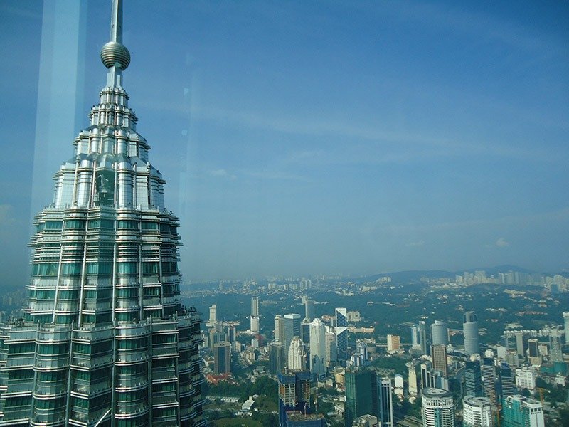Atrações em Kuala Lumpur petronas towers vista 2